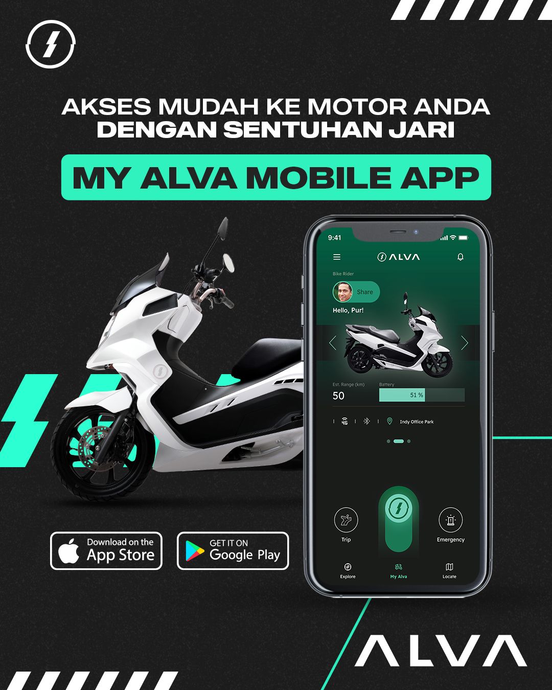 my alva mobile app