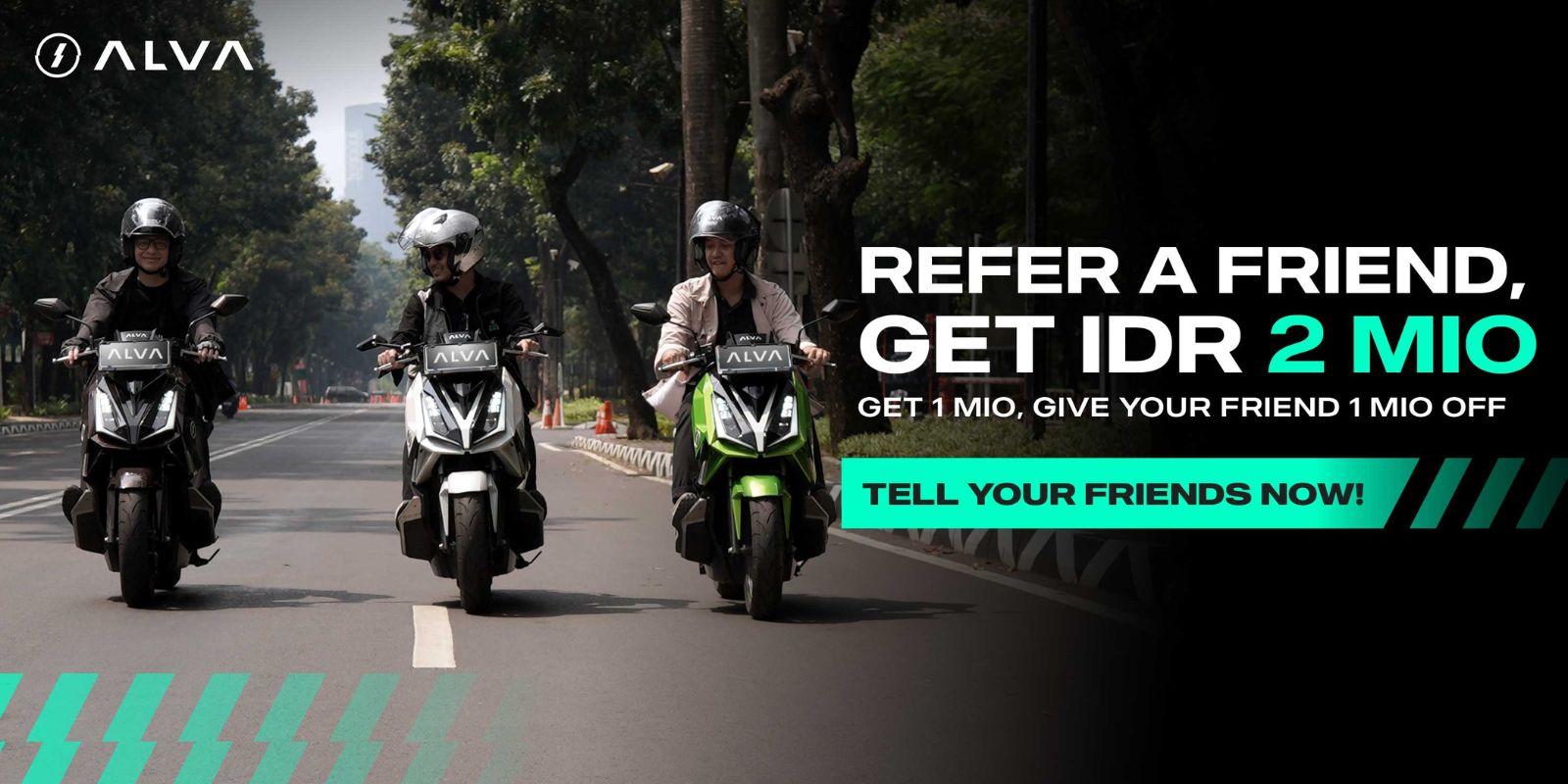 Referral Program: Ajak Teman Kamu Beli Motor Listrik ALVA, Dapatkan Bonus Rp2 Juta!