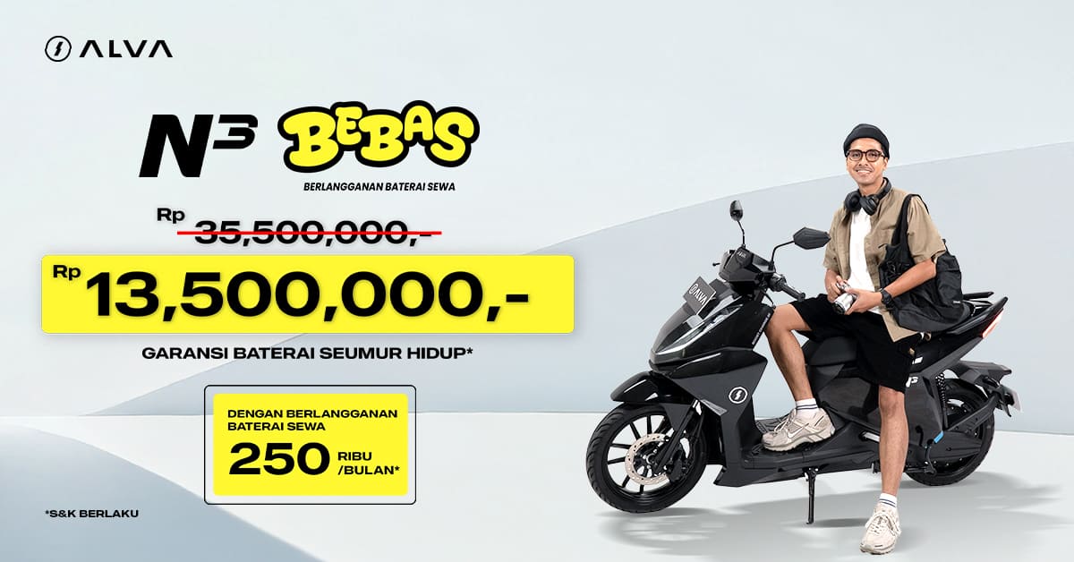 Mudah dan Praktis, Ini Mekanisme Sewa Baterai Motor Listrik ALVA!