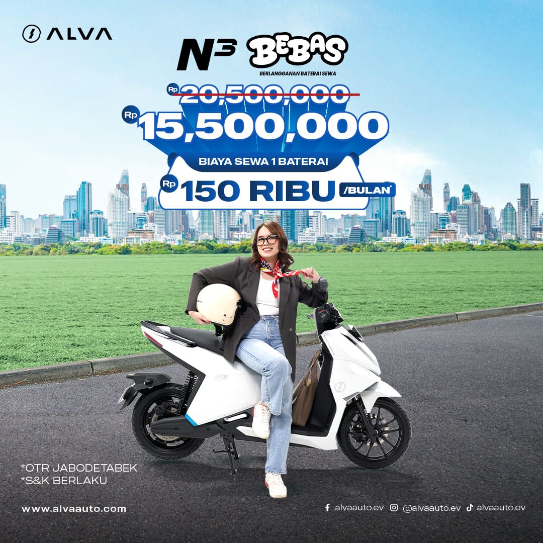 Beli Motor Listrik ALVA Makin Untung dengan Promo Januari ALVA yang Lagi Berlangsung!