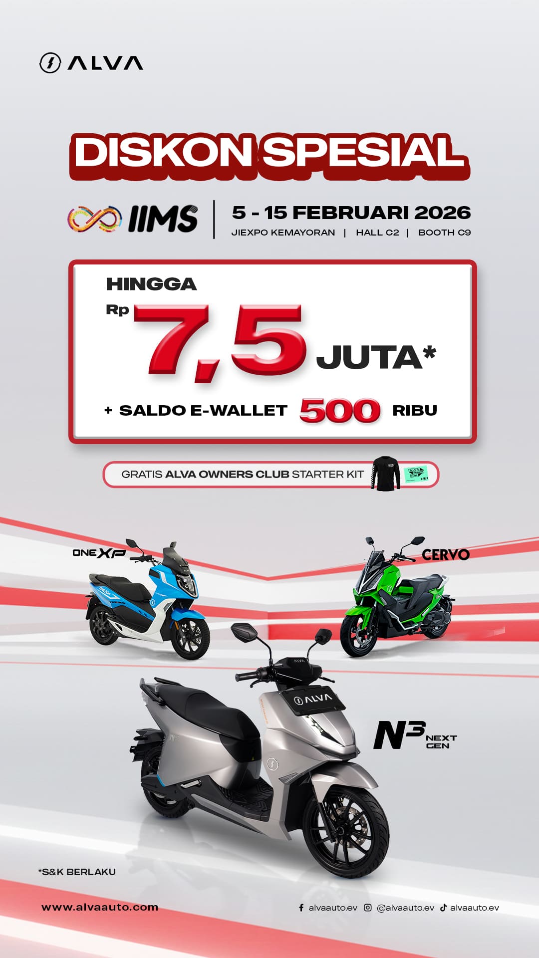 Dapatkan Promo Eksklusif ALVA Hanya di IIMS Kemayoran 2026