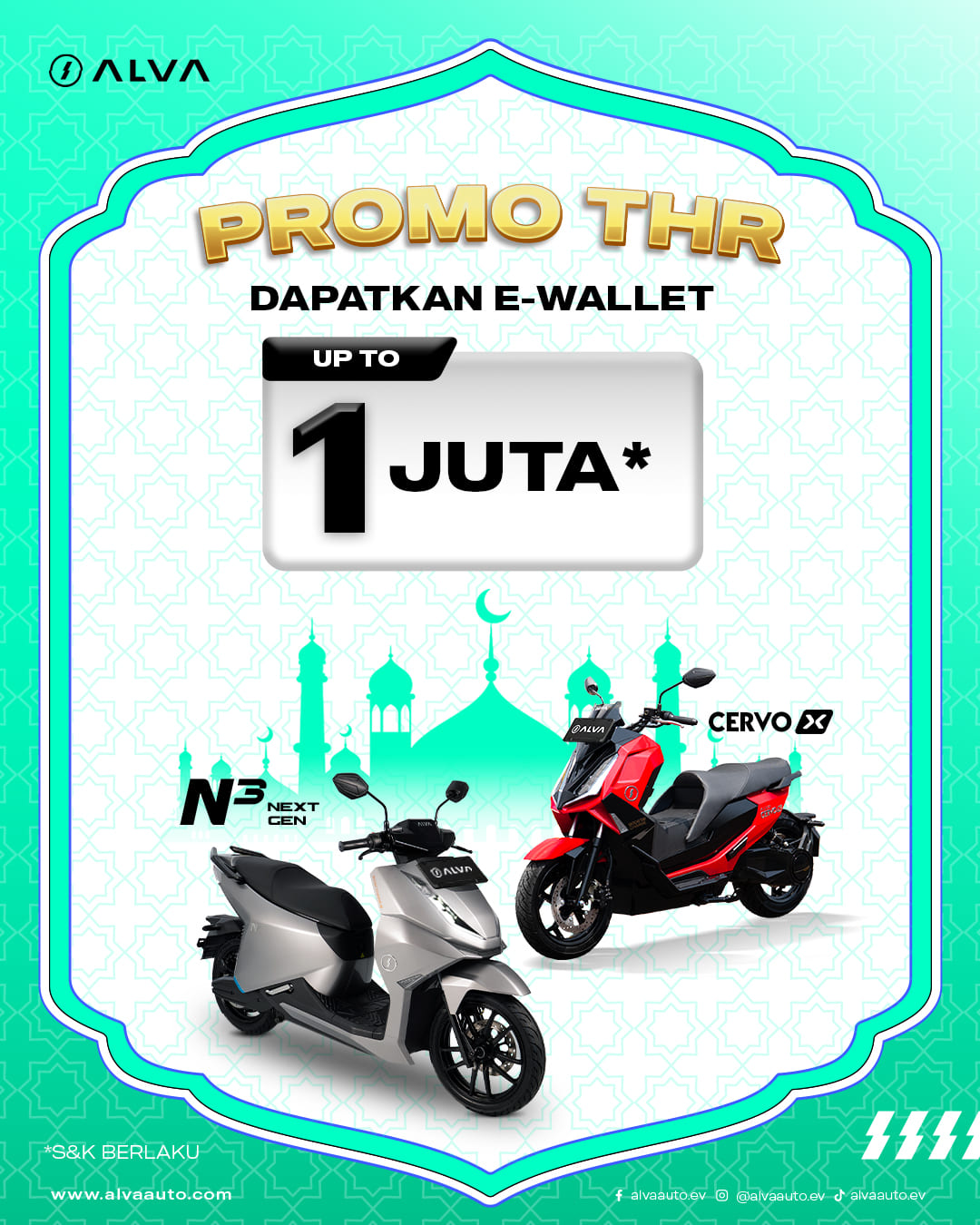 Estimasi Biaya Libur Lebaran 2026: Perbandingan Hemat Motor Listrik ALVA vs Motor Bensin