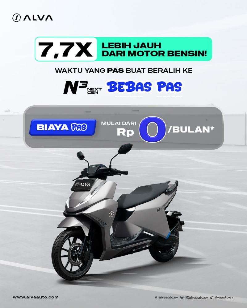 Update Cicilan Motor Listrik ALVA N3 Next Gen Mei 2026: Cicilan Ringan, Dompet Tenang!