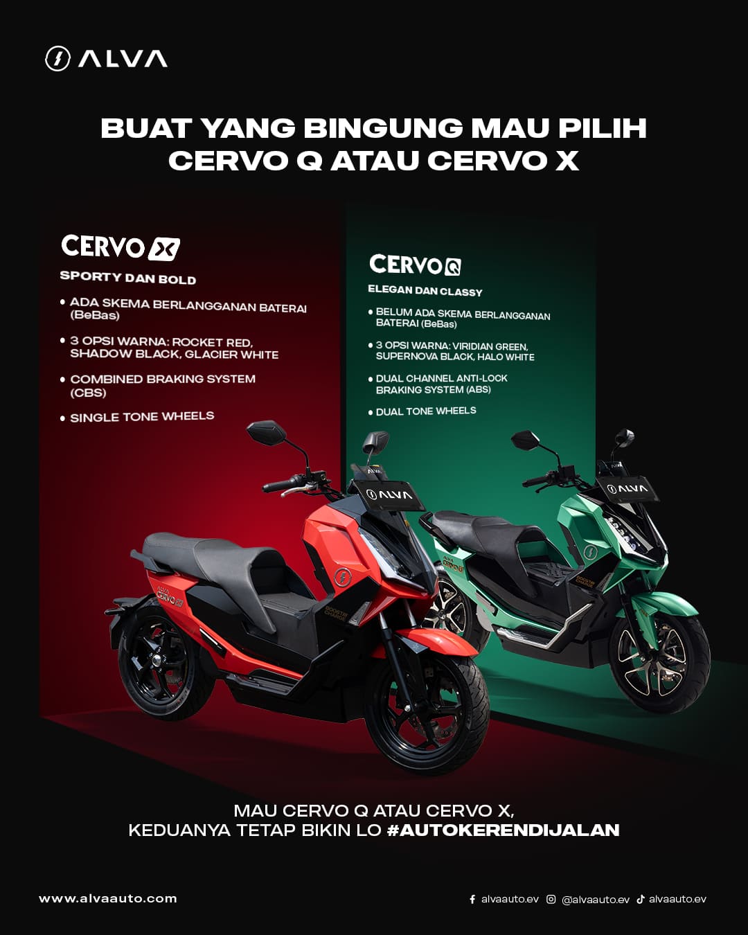 Mengenal Sistem Kelistrikan Motor Listrik ALVA CERVO X & Q: Tangguh dan Terpercaya