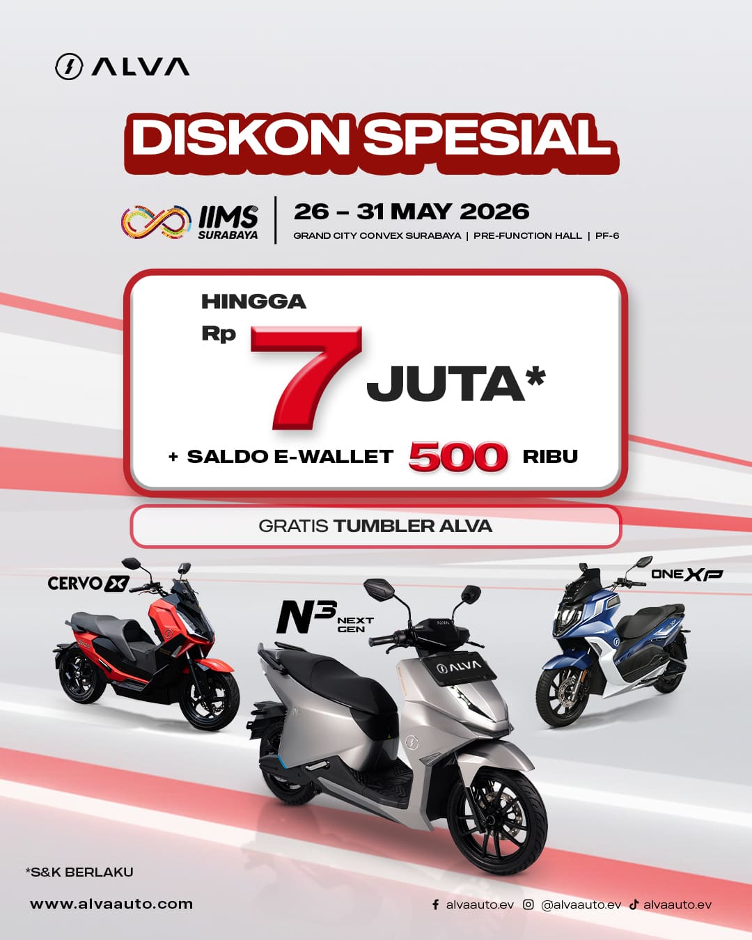 ALVA Surabaya Hadir Lebih Dekat: Cek Promo Mei & Keseruan IIMS Surabaya di Sini!