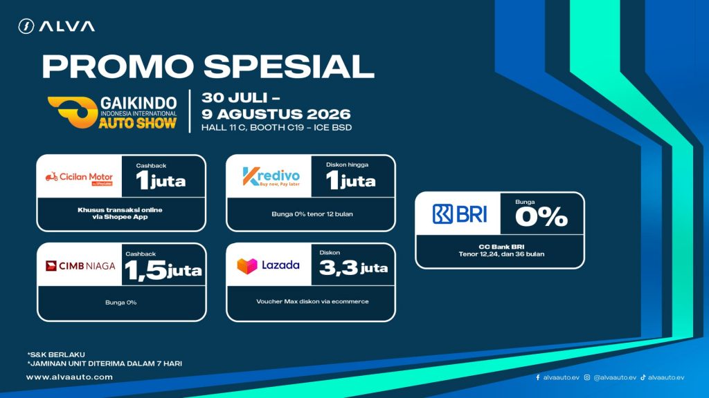 Selain menghadirkan jajaran motor listrik, ALVA juga memperkenalkan ekosistem digital melalui aplikasi My ALVA. Melalui sesi demo langsung, pengunjung dapat melihat bagaimana aplikasi ini membantu membuat pengalaman berkendara menjadi lebih praktis dan nyaman. Dengan My ALVA, pengguna dapat mengecek sisa baterai kendaraan, mengakses informasi perjalanan, mencari ALVA Charging Station terdekat, hingga melakukan booking layanan servis dalam satu aplikasi. Beragam fitur tersebut dirancang untuk memberikan kemudahan bagi pengguna dalam mengelola kebutuhan kendaraan listrik sehari-hari. Kehadiran aplikasi My ALVA menunjukkan bahwa kendaraan listrik tidak hanya menawarkan solusi mobilitas yang lebih ramah lingkungan, tetapi juga menghadirkan pengalaman berkendara yang semakin modern melalui teknologi yang terintegrasi. Jika masih penasaran dengan cara kerja motor listrik maupun ekosistem digital ALVA, kamu bisa langsung berdiskusi dengan tim ALVA di booth untuk mendapatkan penjelasan secara langsung. #HanyaALVAyangBisa: Aktivasi AI Photobooth Seru dan Test Ride Unit CERVO X, Q, & N3 Selain melihat koleksi motor listrik ALVA dari dekat, kamu juga bisa mengikuti test ride selama pameran GIIAS 2026 berlangsung. Melalui sesi ini, kamu bisa merasakan langsung performa, kenyamanan, serta pengalaman berkendara menggunakan motor listrik ALVA sebelum menentukan pilihan yang paling sesuai dengan kebutuhan. Kamu bisa mencoba ALVA N3 Next Gen yang mengusung desain minimalis untuk mobilitas sehari-hari, hingga CERVO X dan CERVO Q yang menawarkan tampilan sporty dengan performa lebih bertenaga untuk berbagai kondisi jalan. Dengan begitu, kamu bisa membandingkan dan menemukan motor listrik yang paling sesuai dengan gaya berkendara. Selain test ride, booth ALVA juga menghadirkan AI Photobooth, sebuah aktivitas interaktif yang memungkinkan para pengunjung membuat foto unik dengan teknologi kecerdasan buatan. Pengalaman ini menjadi salah satu daya tarik yang membuat kunjungan ke booth ALVA semakin seru dan berkesan. Menariknya lagi, kamu juga berkesempatan mendapatkan exclusive merchandise ALVA dengan mengikuti akun Instagram resmi @alvaauto.ev. Hadiah yang tersedia antara lain T-shirt premium ALVA, bandana eksklusif, keychain, hingga origami berbentuk ALVA N3 dan CERVO. Berbagai aktivitas tersebut menjadi bukti bahwa #HanyaALVAyangBisa menghadirkan booth yang tidak hanya informatif, tetapi juga interaktif dan penuh pengalaman menarik bagi setiap pengunjung. FAQ Bagaimana cara membeli tiket GIIAS 2026 agar tidak perlu mengantre di lokasi? Kamu bisa membeli Tiket GIIAS 2026 melalui website atau aplikasi Auto360. Login atau daftar akun terlebih dahulu, lalu pilih menu Buy Ticket dan ikuti langkah-langkah pembelian hingga pembayaran selesai. Apakah kita bisa langsung mencoba berkendara motor ALVA di GIIAS 2026? Ya, kamu bisa melakukan test ride beberapa unit motor listrik ALVA, seperti N3 Next Gen, CERVO X, dan CERVO Q. Pastikan mengikuti aturan keselamatan dan prosedur yang diberikan oleh tim ALVA sebelum berkendara. Apakah promo khusus bulan Juli dari ALVA juga berlaku untuk pembelian di luar area pameran GIIAS? Selain promo spesial di GIIAS 2026, ALVA juga menghadirkan promo menarik selama Juli 2026 untuk pembelian motor listrik melalui e-commerce resmi ALVA. Kamu bisa memilih penawaran berupa diskon 6 juta rupiah + logam mulia 0,5 gram untuk pembelian ALVA N3 Next Gen dan CERVO X non BEBAS (Berlangganan Baterai Sewa), atau diskon 6 juta rupiah + voucher Tiket.com senilai 1 juta rupiah. Kesimpulan Mengunjungi booth ALVA di GIIAS 2026 bisa menjadi pilihan menarik untuk melihat lebih dekat perkembangan motor listrik dan teknologi pendukungnya. Sebelum datang, pastikan kamu sudah membeli Tiket GIIAS 2026 agar proses masuk ke area pameran lebih praktis dan nyaman. #HanyaALVAyangBisa menghadirkan jajaran motor listrik seperti N3 Next Gen, CERVO X, dan CERVO Q yang bisa bikin pengalaman berkendara aman, nyaman, dan bikin #AutoKerenDiJalan. Lalu, rasakan pengalaman test ride, mencoba aplikasi My ALVA, hingga mengikuti berbagai aktivitas seru untuk mendapatkan merchandise eksklusif. Jangan lewatkan kesempatan menikmati seluruh pengalaman tersebut di booth ALVA, ICE BSD City. GIIAS 2026 bukan hanya menjadi ajang melihat inovasi otomotif terbaru, tetapi juga kesempatan untuk merasakan bagaimana kendaraan listrik dan teknologi digital dapat mendukung mobilitas modern sehari-hari!